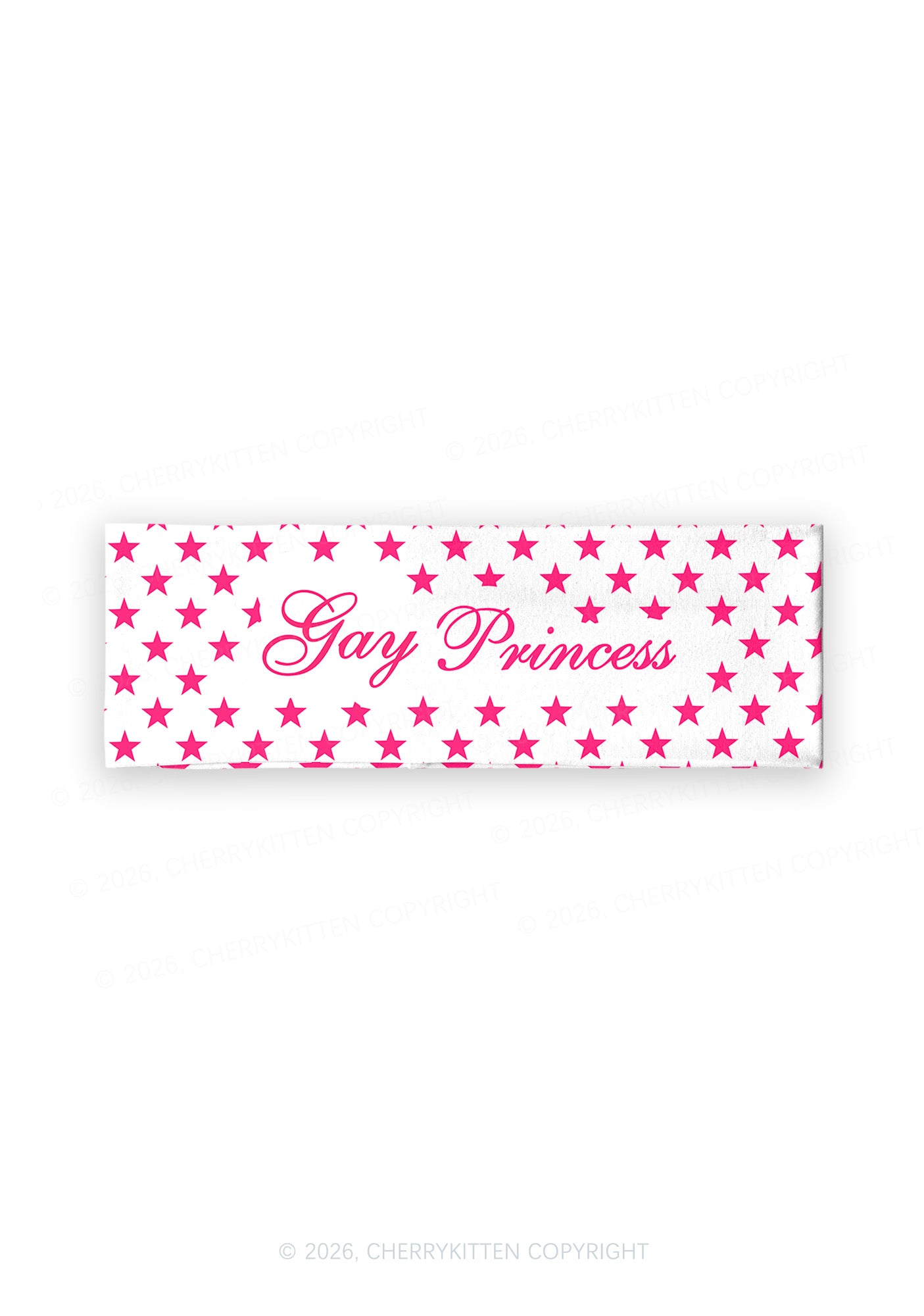 Gay Princess Pride Y2K Print Headband Cherrykitten