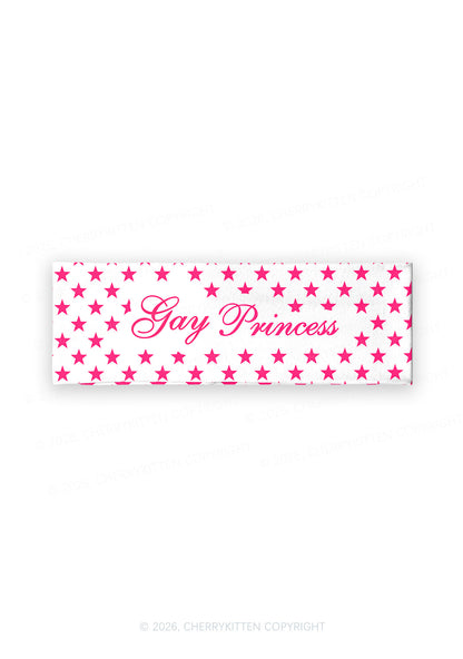 Gay Princess Pride Y2K Print Headband Cherrykitten