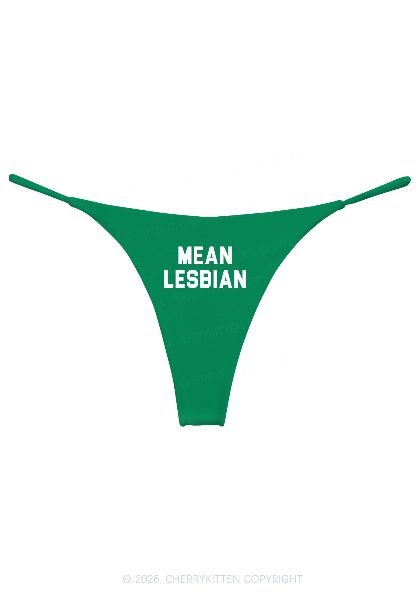 Mean Lesbian Pride Y2K Bikini String Thong Cherrykitten
