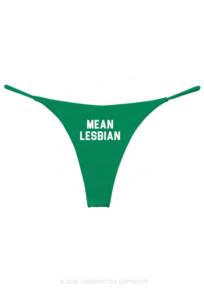 Mean Lesbian Pride Y2K Bikini String Thong Cherrykitten
