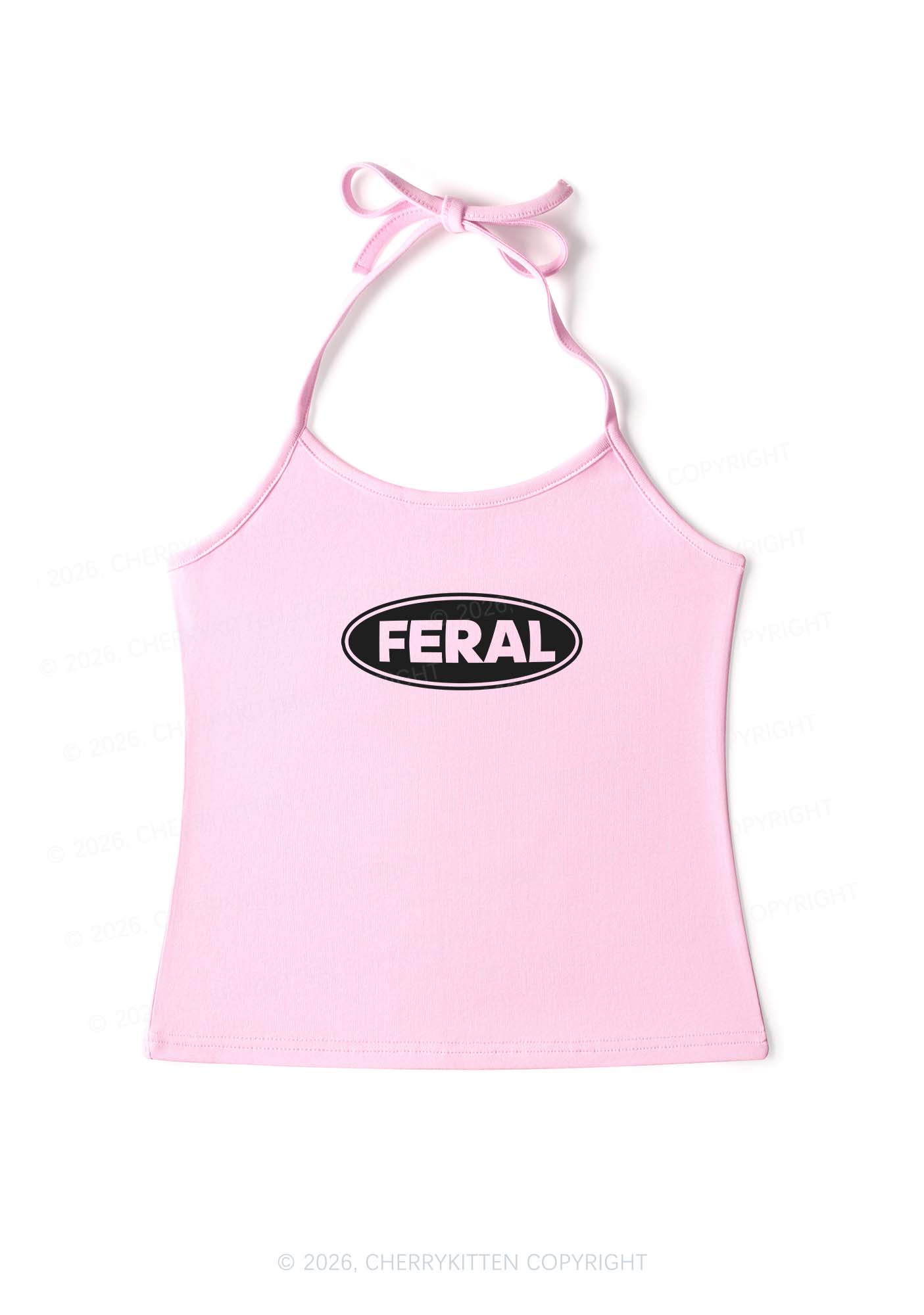 Feral Y2K Halter Neck Cami Cherrykitten