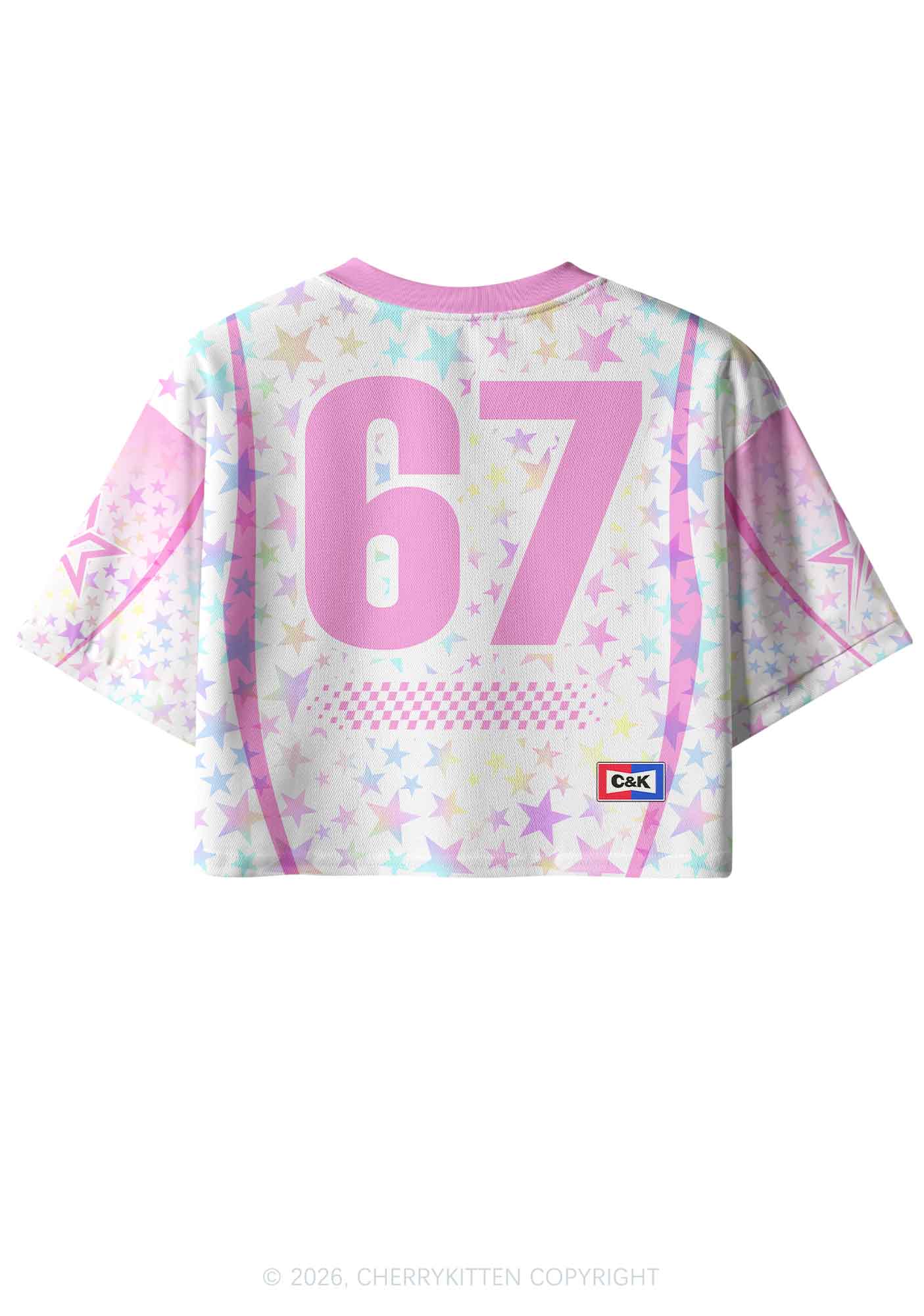 Pink Dog Mxxf Y2K Crop Sport Jersey Shirts Cherrykitten