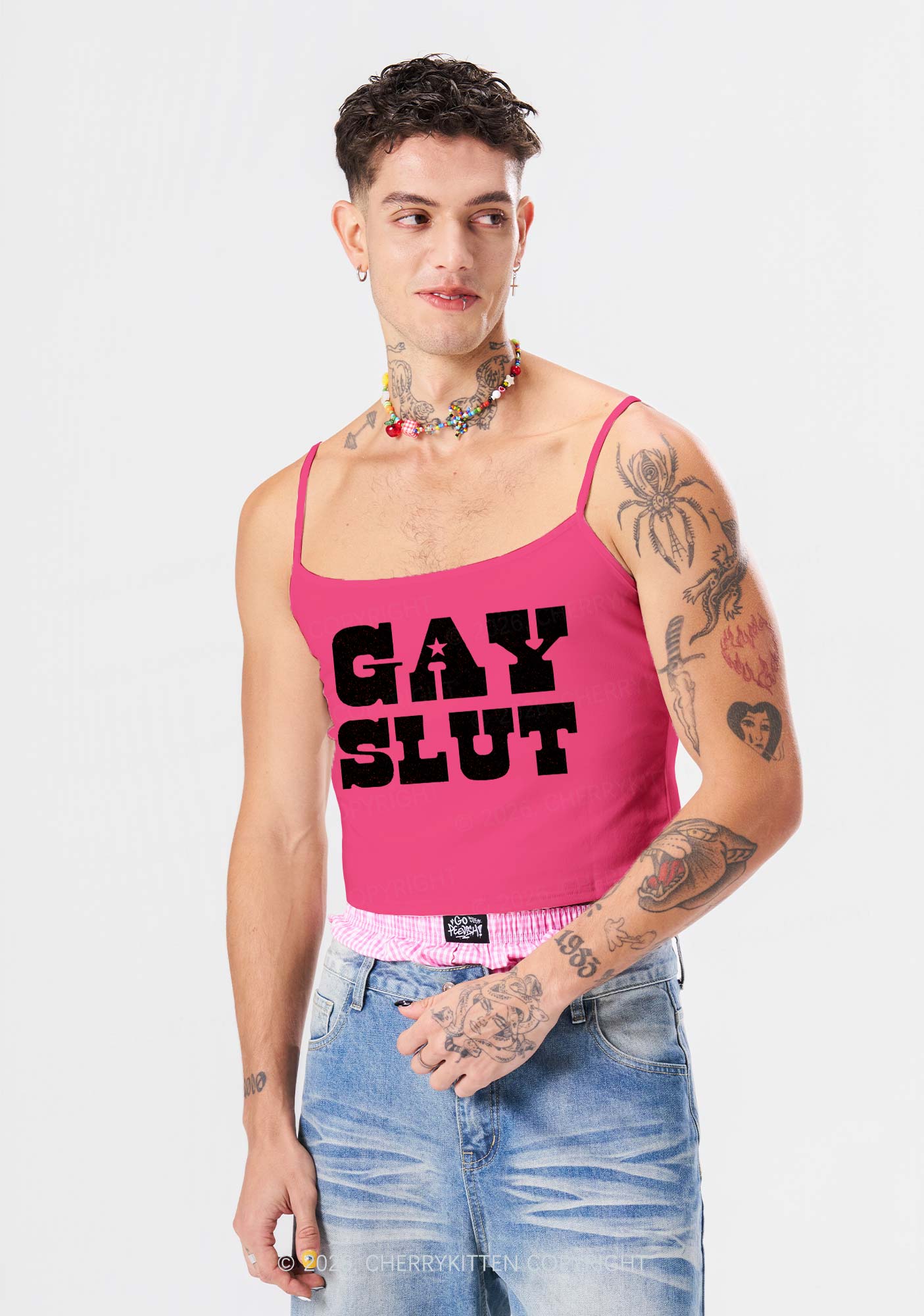 Gay Slxt Pride Y2K Spaghetti Strap Cami Cherrykitten