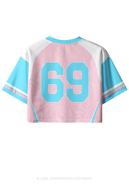 Transgirls Are Hot Pride Y2K Crop Sport Jersey Shirts Cherrykitten