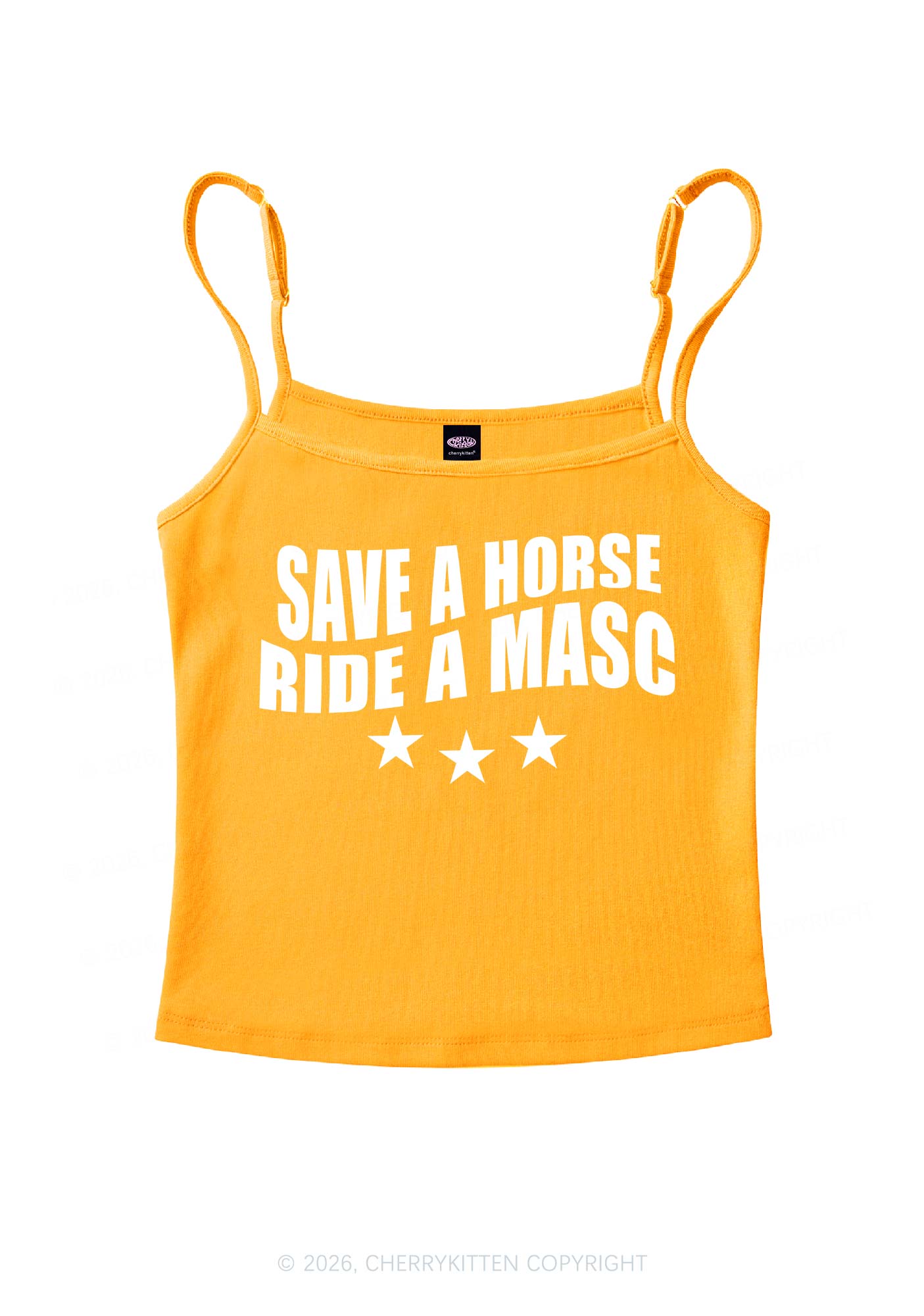 Ride A Masc Pride Y2K Spaghetti Strap Cami Cherrykitten
