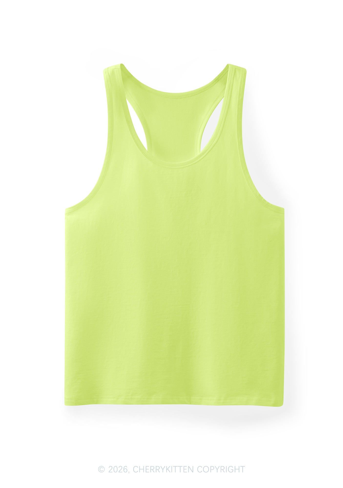 Plain Y2K Men Racerback Tank Top Cherrykitten