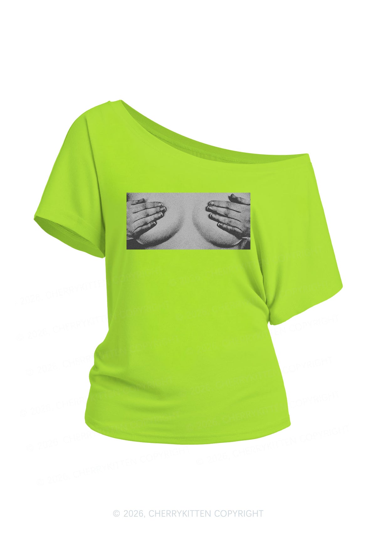 Touch Bxxbs Y2K Off Shoulder Tee Cherrykitten