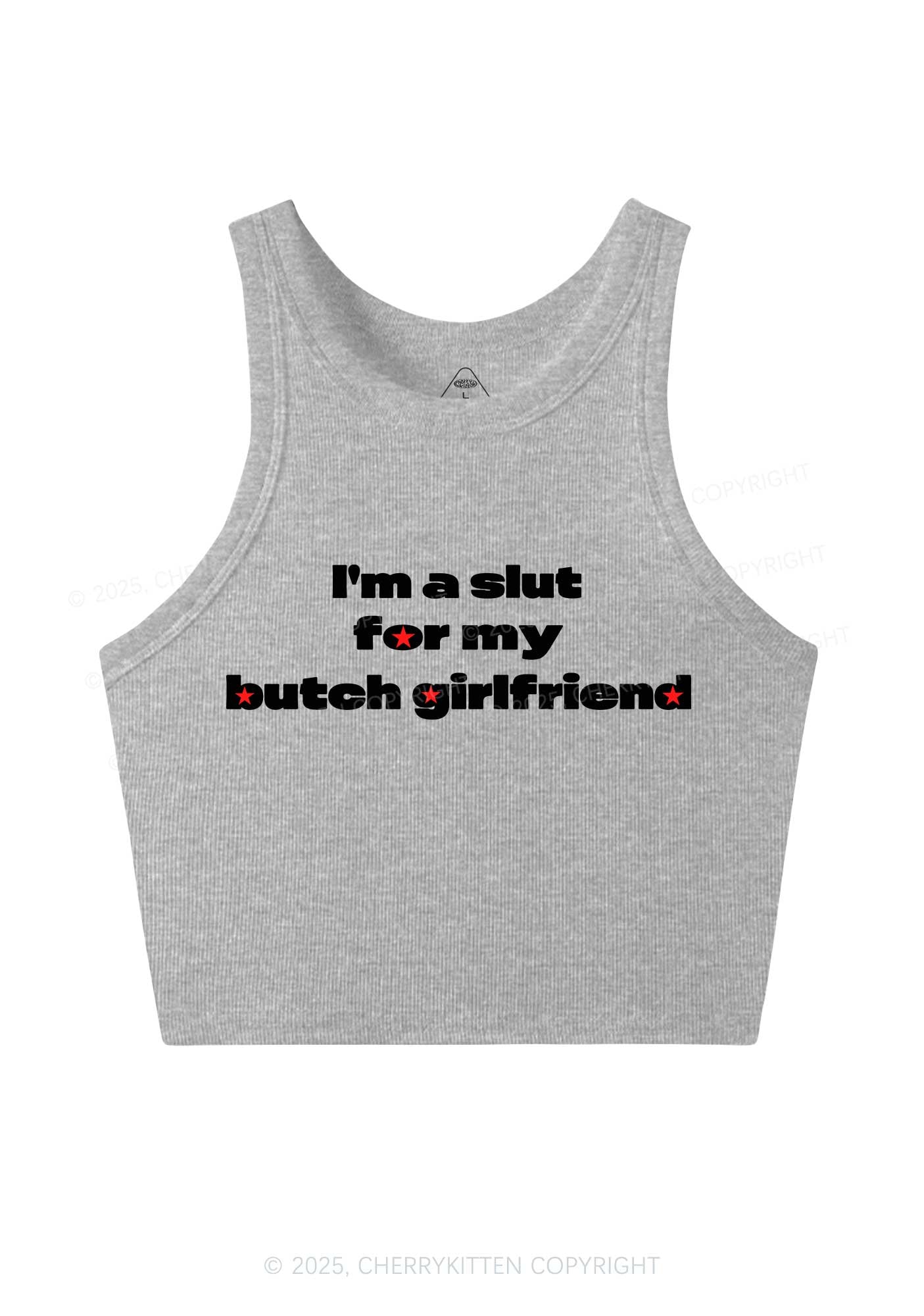 Slxt For Butch Girlfriend Pride Y2K Crop Tank Top Cherrykitten