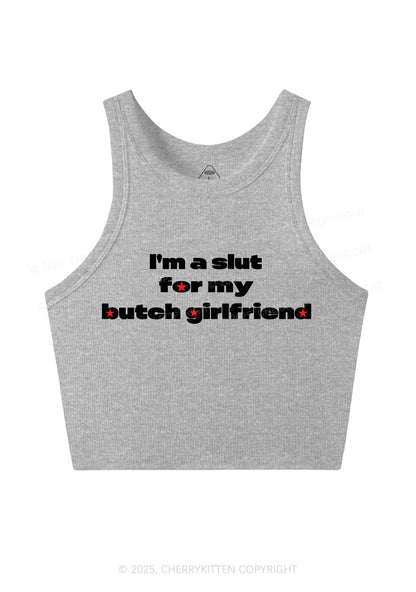 Slxt For Butch Girlfriend Pride Y2K Crop Tank Top Cherrykitten
