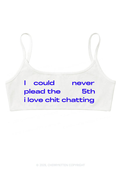 I Love Chit Chatting Y2K Super Crop Cami Cherrykitten