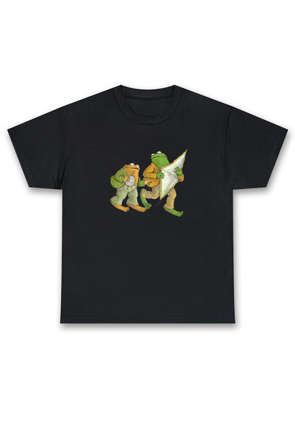 Frog Flying The Kite Chunky Shirt