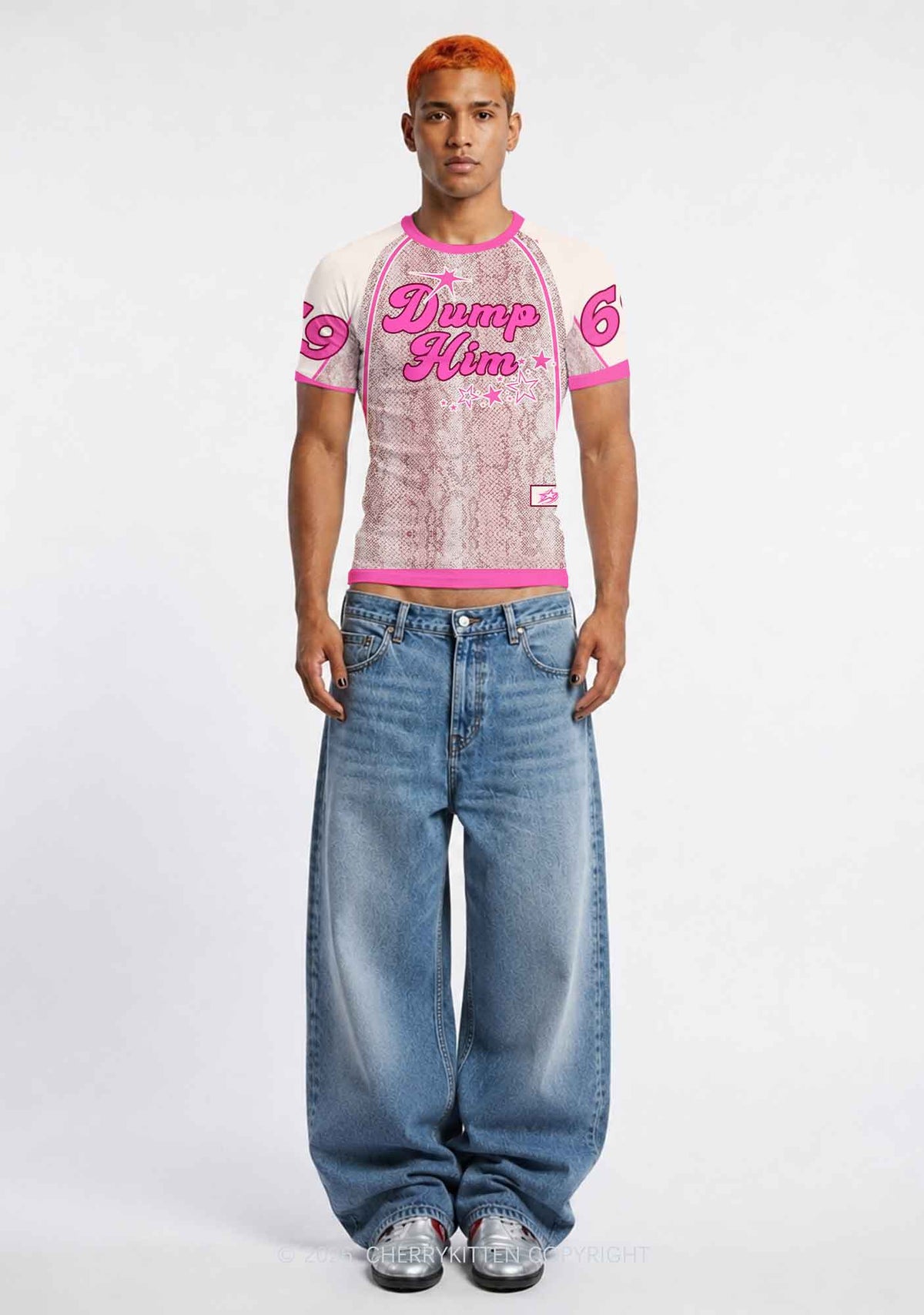Dump Him Y2K Football Jersey Shirts Cherrykitten