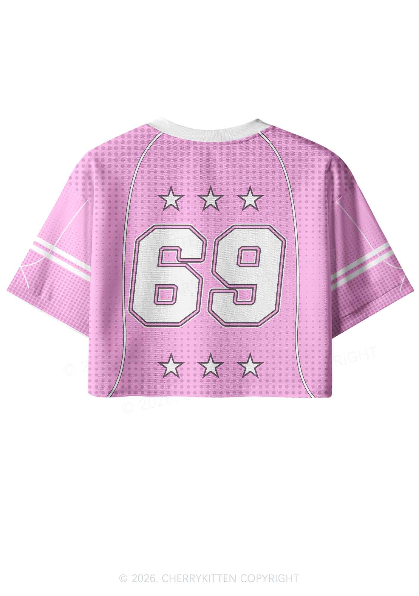 My Girlfriend Is Lesbian Pride Y2K Crop Sport Jersey Shirts Cherrykitten