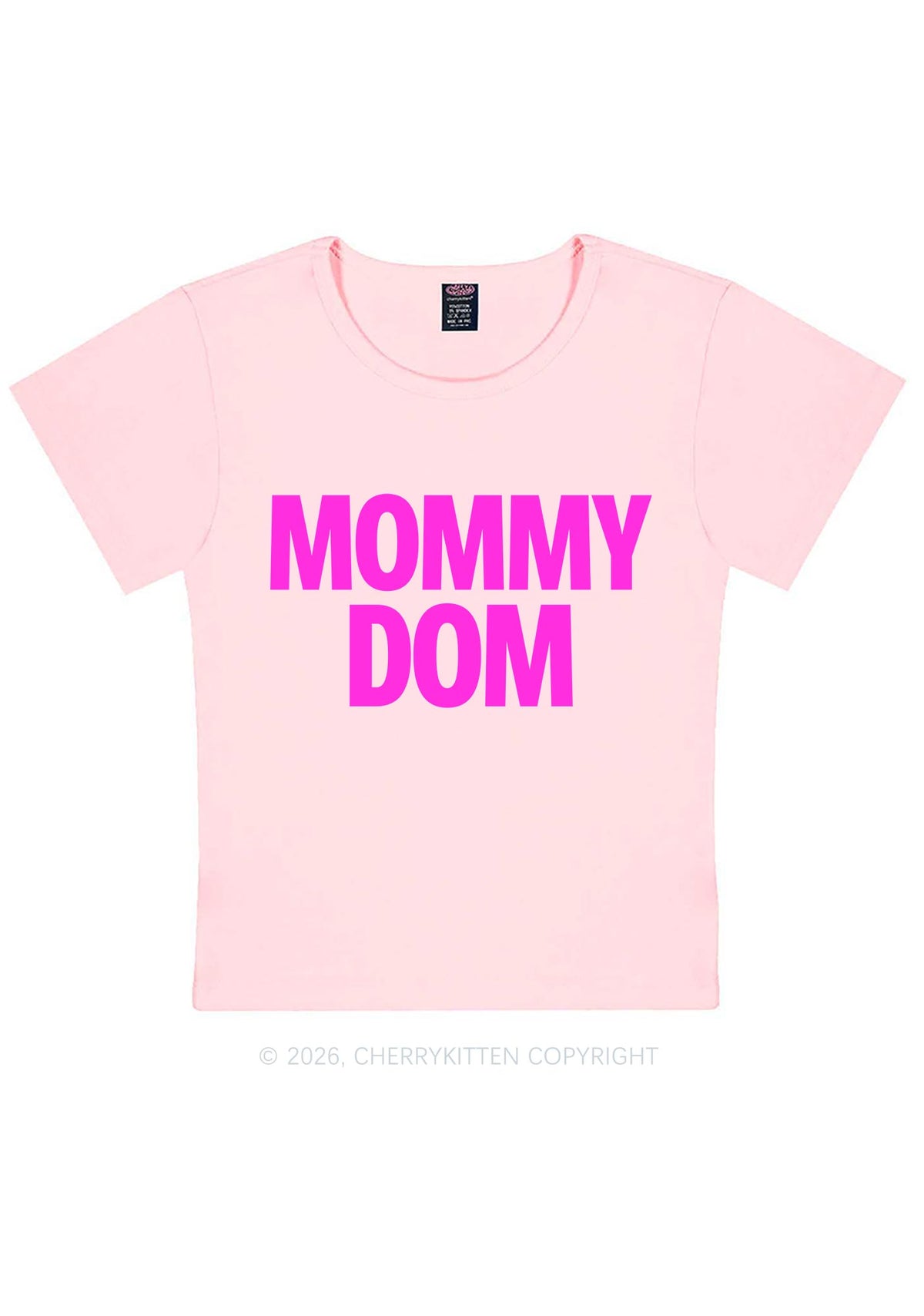Mommy Dom Y2K Baby Tee Cherrykitten