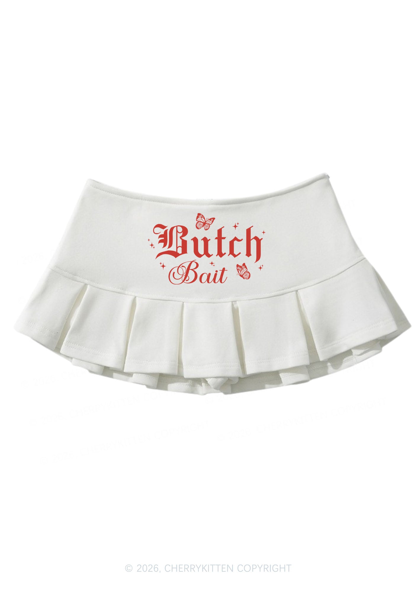 Butch Bait Pride Y2K Mini Pleated Skirts Cherrykitten