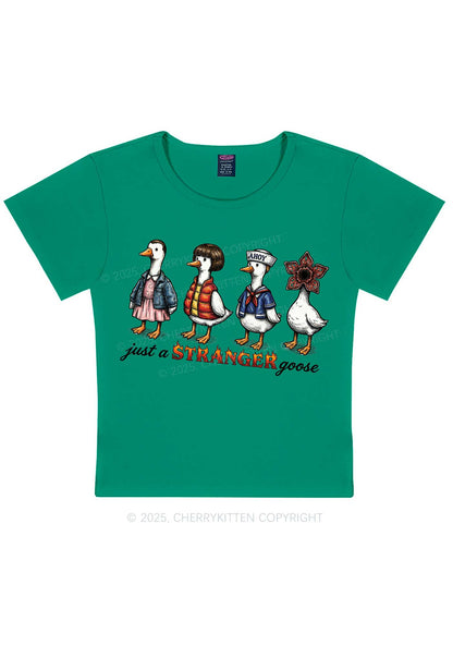 Just A Stranger Goose Y2K Baby Tee Cherrykitten