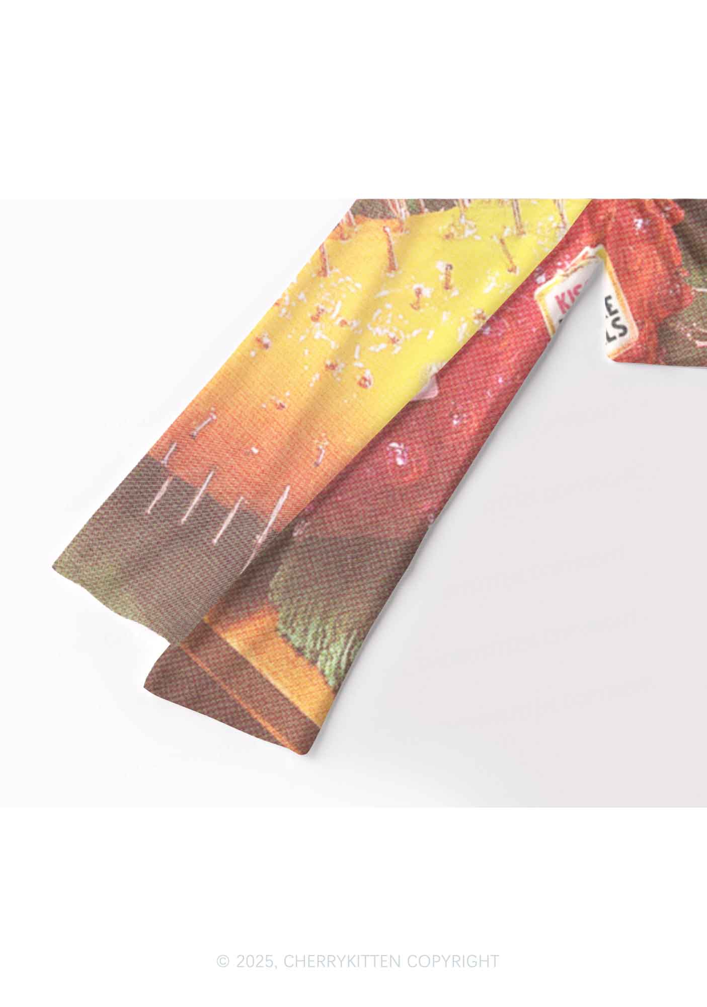 Various Fruits Pride Y2K Mesh Long Sleeve Crop Top Cherrykitten