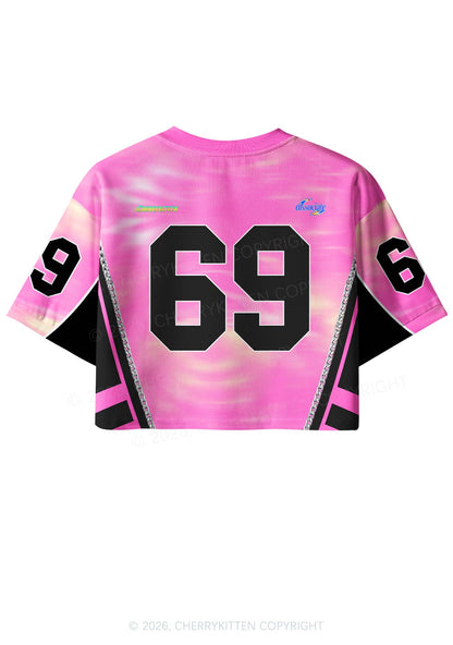 Drip Kxxamine Y2K Crop Sport Jersey Shirts Cherrykitten