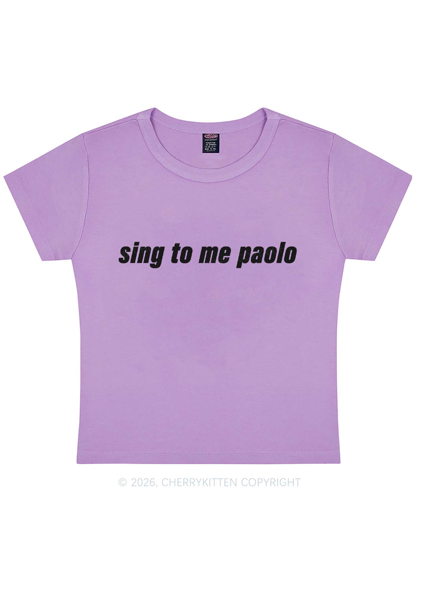 Sing To Me Y2K Baby Tee Cherrykitten