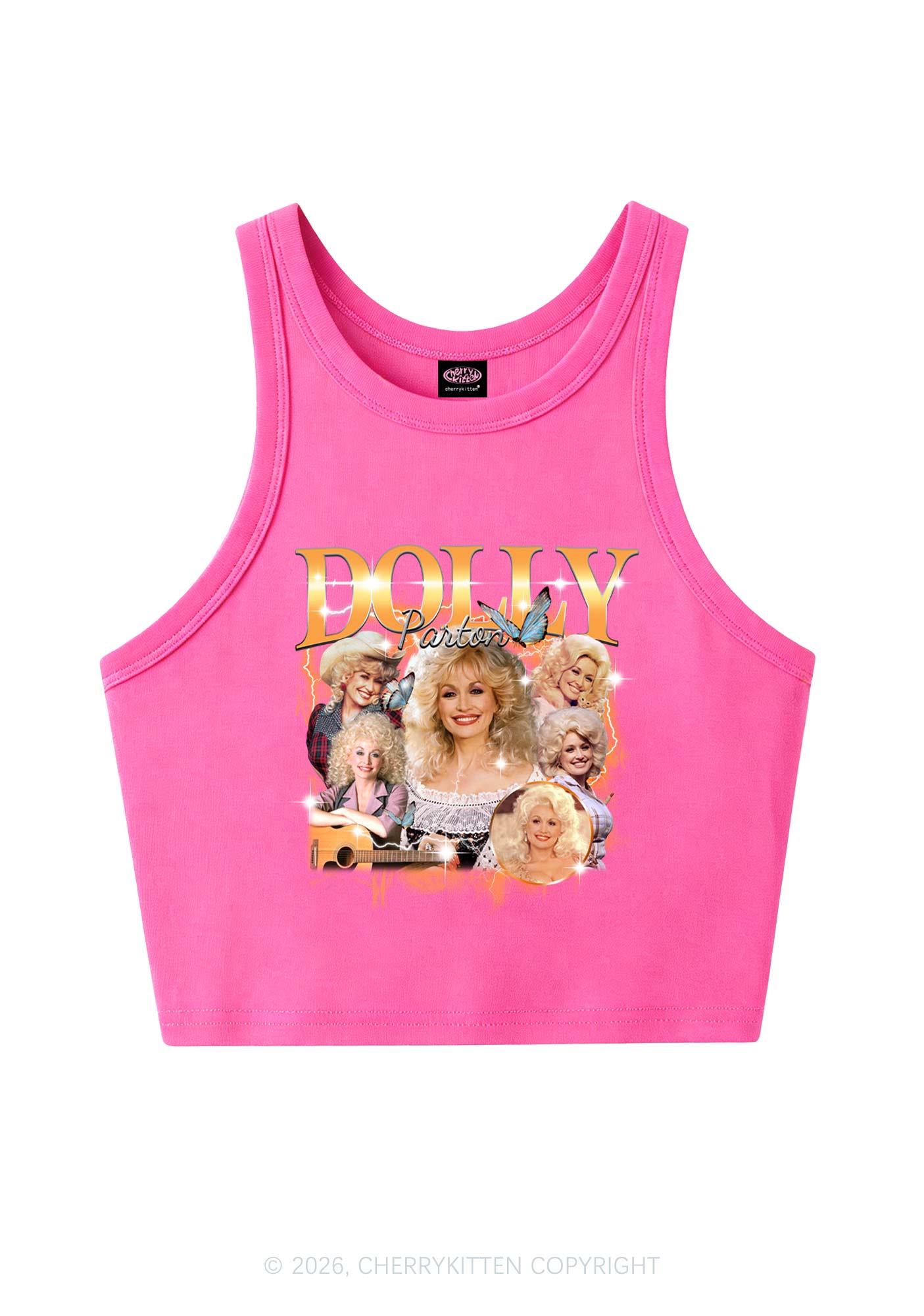 DP Vintage Portrait Y2K Crop Tank Top Cherrykitten