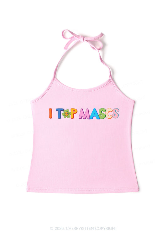 I Top Mascs Pride Y2K Halter Neck Cami Cherrykitten