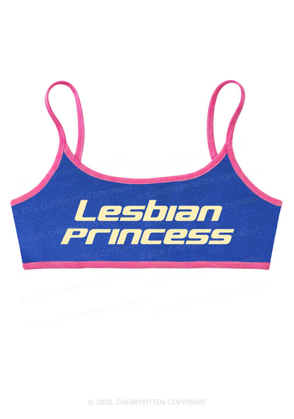 Lesbian Princess Pride Y2K Super Crop Cami Cherrykitten