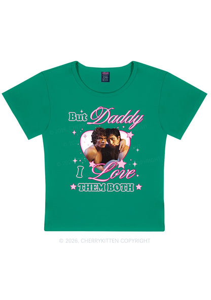 But Daddy I Love Them Both HR Y2K Baby Tee Cherrykitten