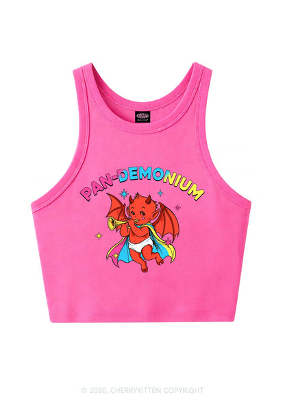 Pandemonium Pride Y2K Crop Tank Top Cherrykitten