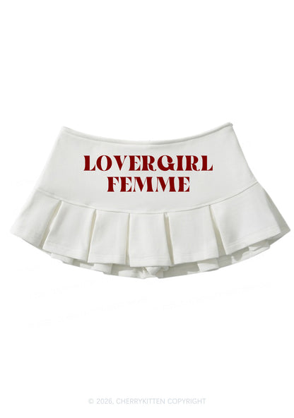 Lovergirl Femme Pride Y2K Mini Pleated Skirts Cherrykitten