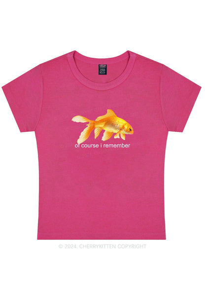 I Remember Goldfish Y2K Baby Tee Cherrykitten