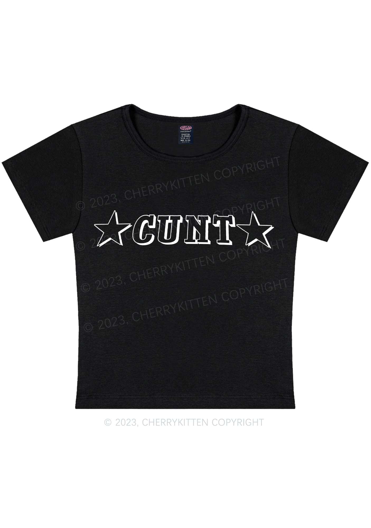 Curvy Star Count Y2K Baby Tee Cherrykitten