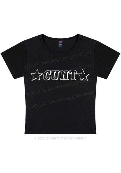 Curvy Star Count Y2K Baby Tee Cherrykitten