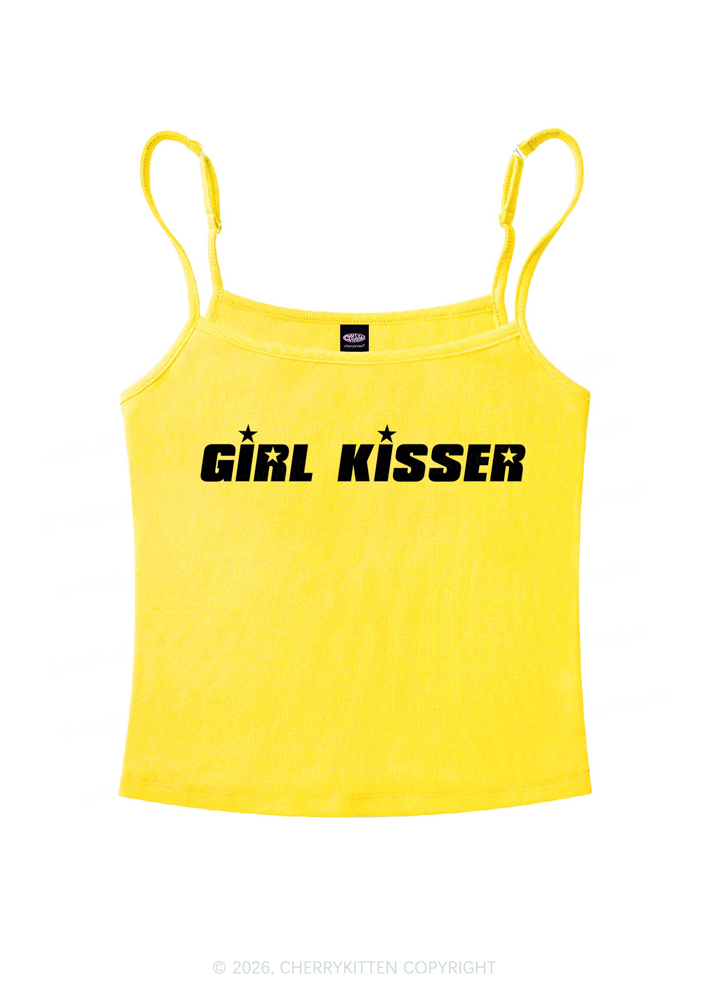 Girl Kisser Star Pride Y2K Spaghetti Strap Cami Cherrykitten