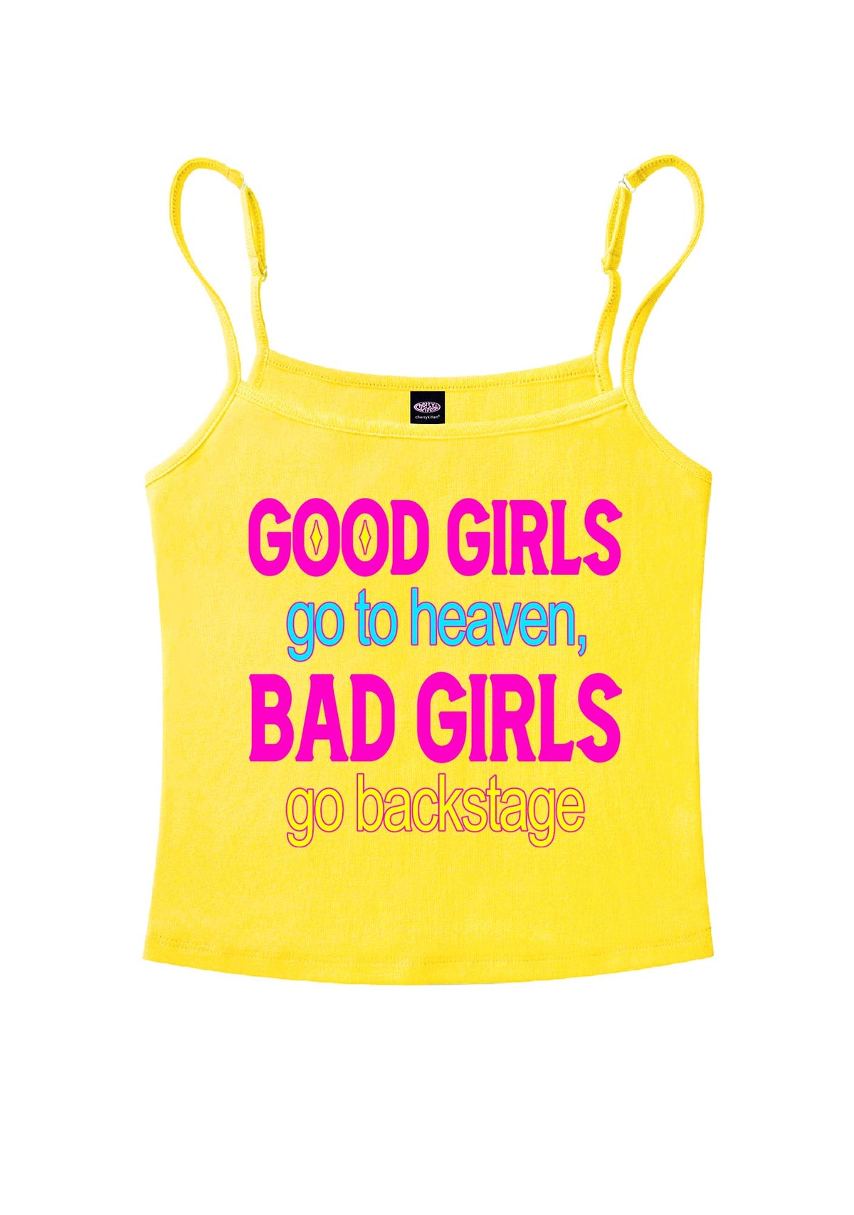 Bad Girls Go Backstage Y2K Spaghetti Strap Cami Cherrykitten