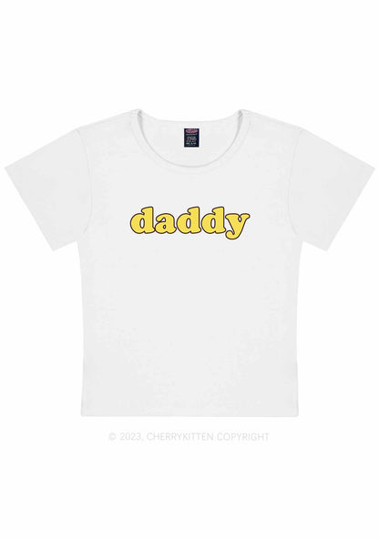 Just Daddy Y2K Baby Tee Cherrykitten