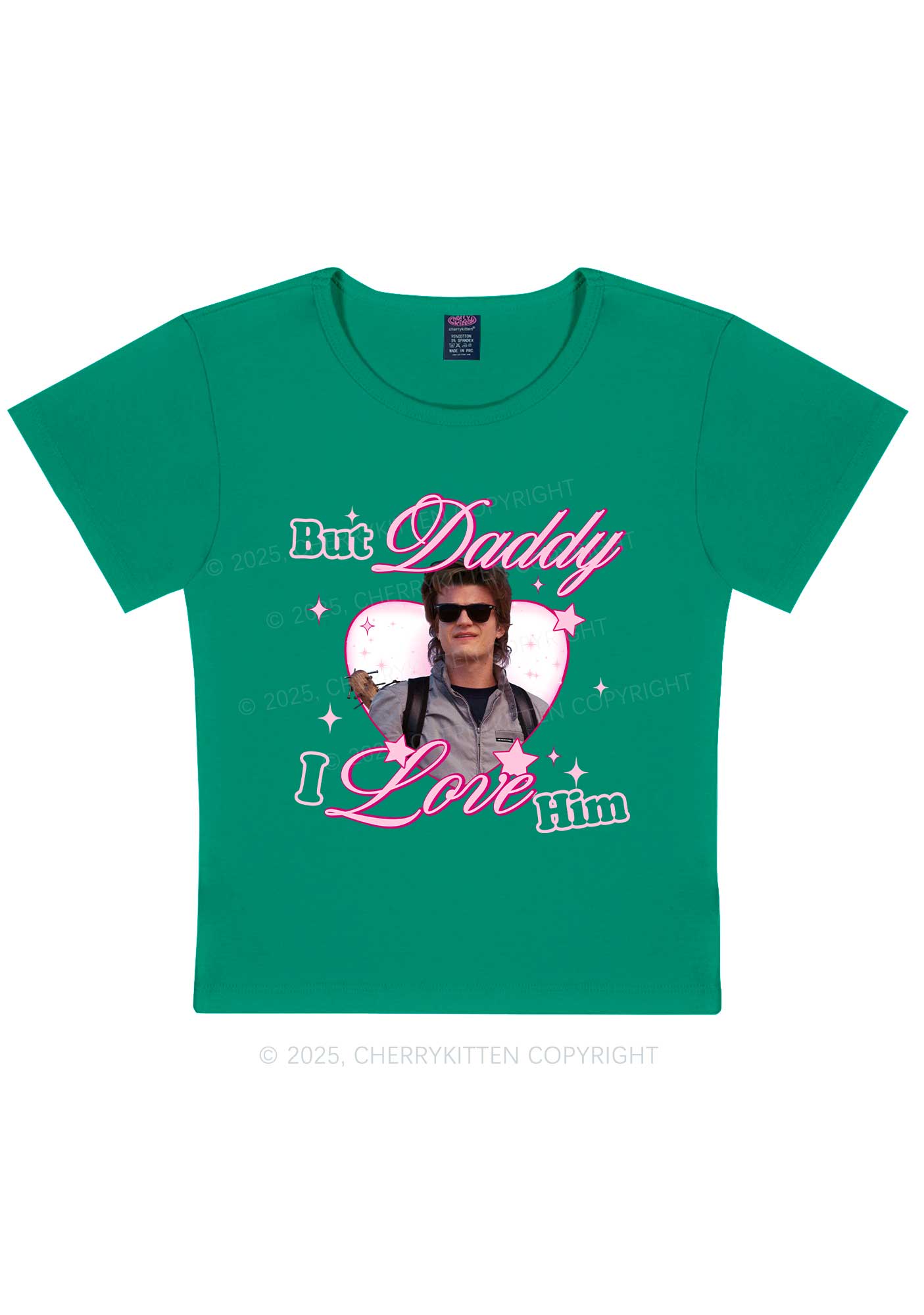 Daddy I Love Him Y2K Baby Tee Cherrykitten