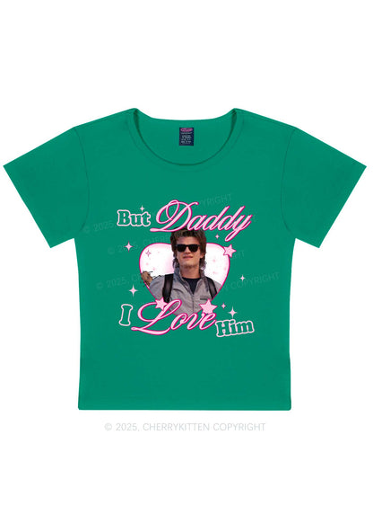 Daddy I Love Him Y2K Baby Tee Cherrykitten