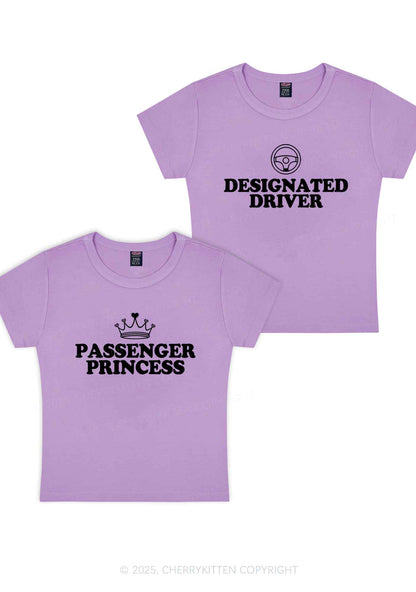 Passenger Princess Designated Driver Y2K Valentine's Day Baby Tee Cherrykitten