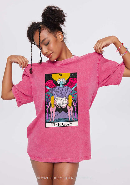 The Gay Witch Y2K Washed Tee Cherrykitten