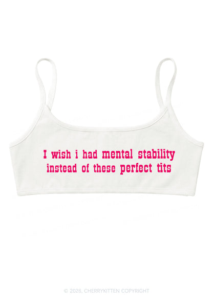 Mental Stability Instead Perfect Txts Y2K Super Crop Cami Cherrykitten