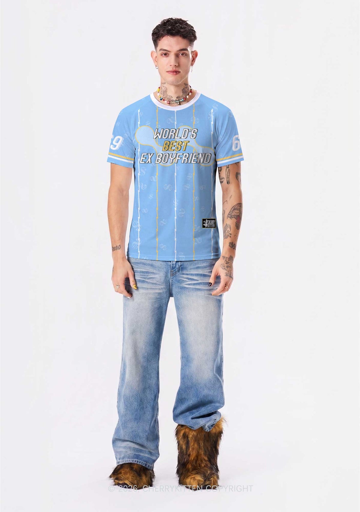 Best Ex Boyfriend Y2K Football Jersey Shirts Cherrykitten