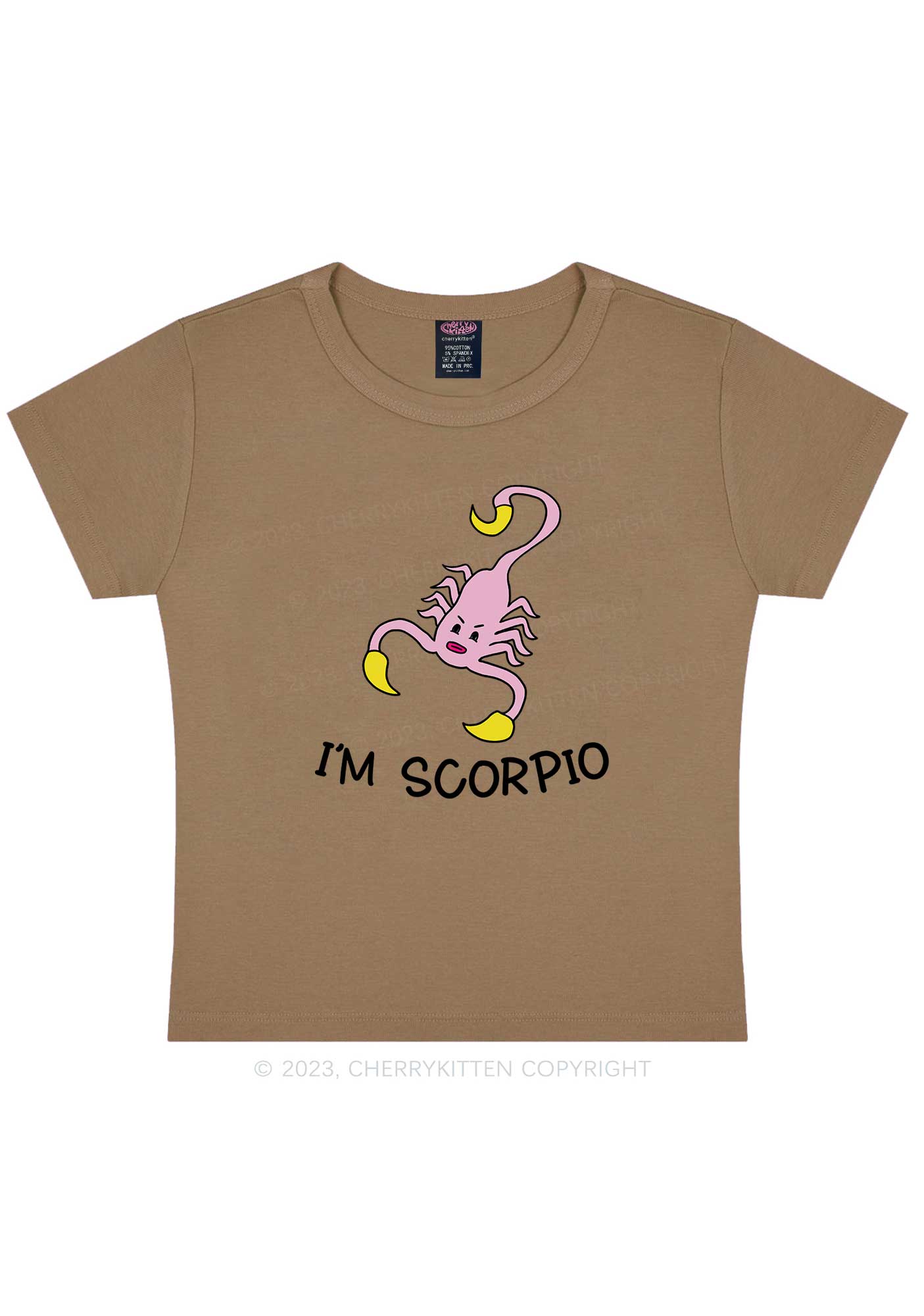 I'm Scorpio Y2K Baby Tee Cherrykitten