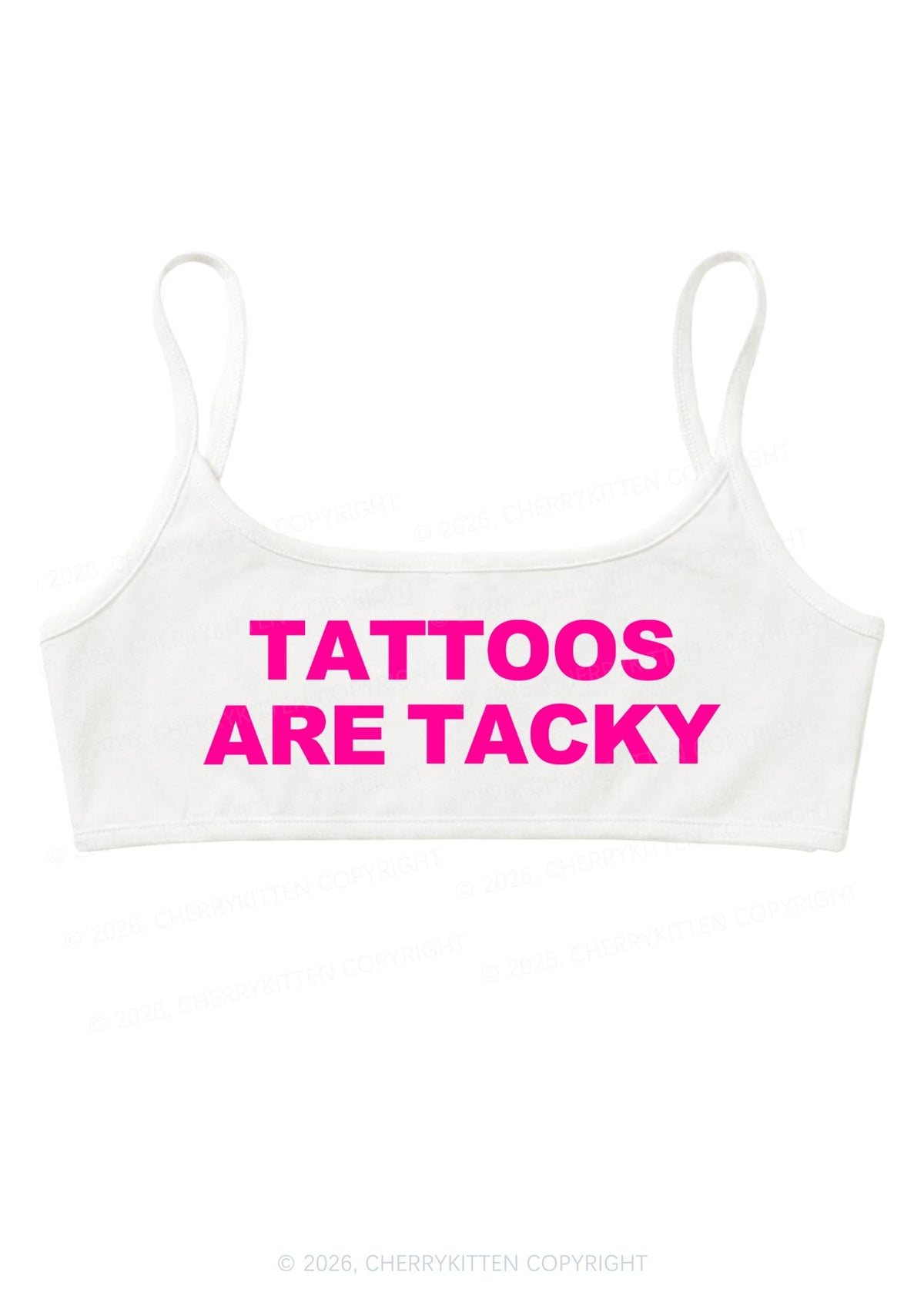 Tattoos Are Tacky Y2K Super Crop Cami Cherrykitten