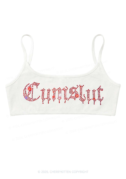 Rhinestone Cxmslxt Y2K Super Crop Cami Cherrykitten