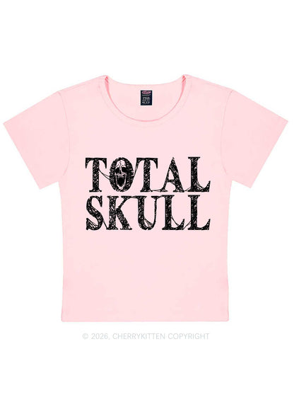 Halloween Total Skull Y2K Baby Tee Cherrykitten