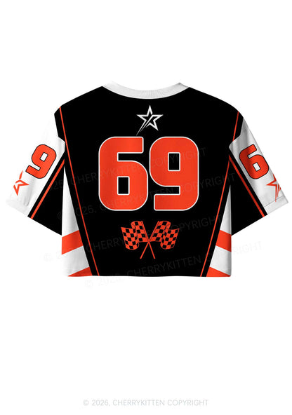 I May Be Gayer Pride Y2K Crop Sport Jersey Shirts Cherrykitten