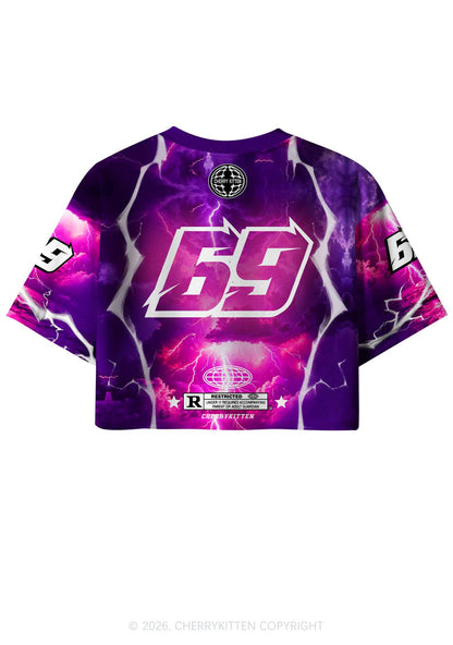Begging For A Pegging Y2K Crop Sport Jersey Shirts Cherrykitten
