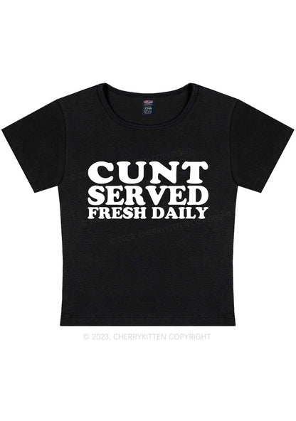 Curvy Fresh Daily Y2K Baby Tee Cherrykitten