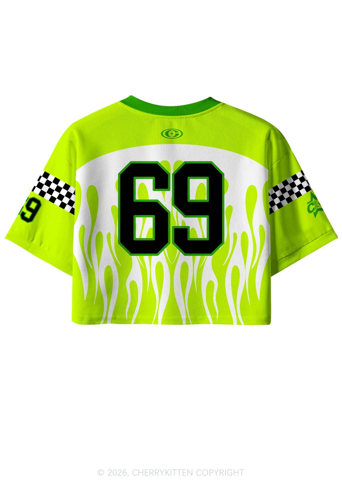 Cxm On My Txtties Y2K Crop Sport Jersey Shirts Cherrykitten