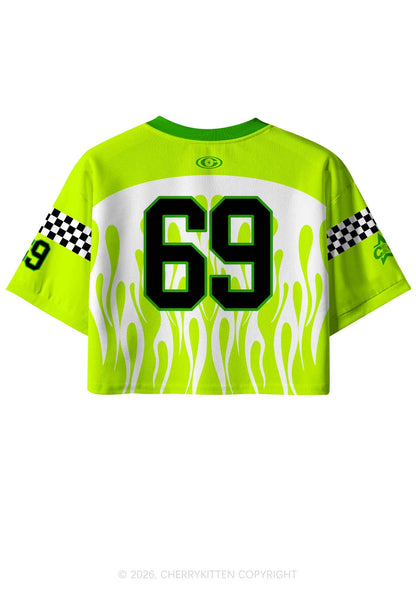 Cxm On My Txtties Y2K Crop Sport Jersey Shirts Cherrykitten